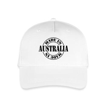 made in australia m1k2 - Organic Kids’ Baseball Cap - white - Front