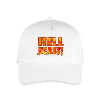 Hell Jeah! (lettering) - Organic Kids’ Baseball Cap - white - Front