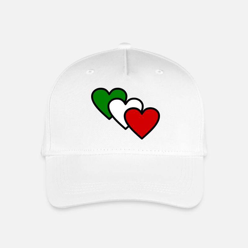 Italien - Kinder Bio Basecap - Weiß