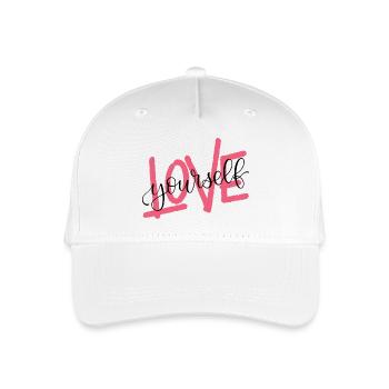 LOVE yourself - Kinder Bio Basecap - Weiß - Vorne