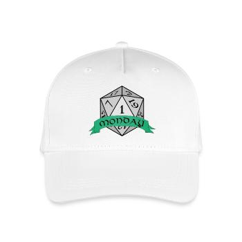 Montagswürfel-Emblem - Kinder Bio Basecap - Weiß - Vorne
