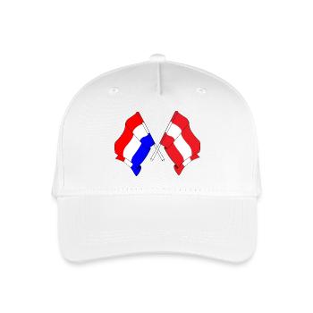 Drapeau Pays-Bas, drapeau Autriche - Casquette de baseball bio Enfant - blanc - Devant