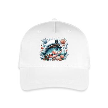 Kapitän Salmon - Kinder Bio Basecap - Weiß - Vorne