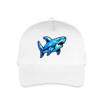 Shark - Organic Kids’ Baseball Cap - white - Front