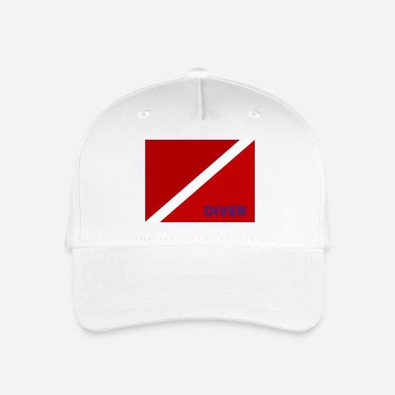 Tauchzeichen - Kinder Bio Basecap - Weiß