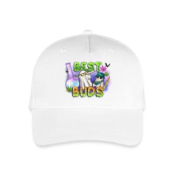 Die besten Knospen - Kinder Bio Basecap - Weiß - Vorne