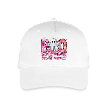 Boo Scare Away Breast Cancer - Organic Kids’ Baseball Cap - white - Front