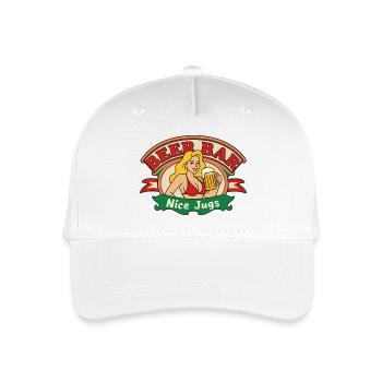 Beer Babe Retro - Organic Kids’ Baseball Cap - white - Front