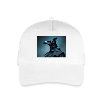 Mystischer Adler Porträt Design - Kinder Bio Basecap - Weiß - Vorne