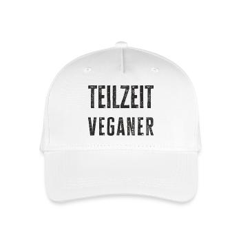 Conception de timbres véganes à temps partiel - Casquette de baseball bio Enfant - blanc - Devant