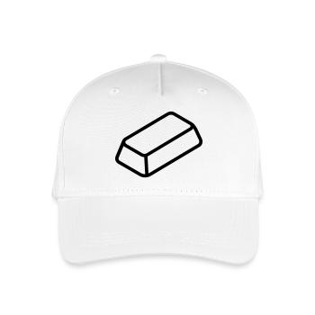 Gold Bar - Organic Kids’ Baseball Cap - white - Front