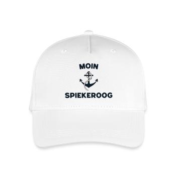 Moin Spiekeroog – Maritimes Anker-Design - Kinder Bio Basecap - Weiß - Vorne