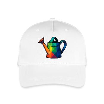 Low-Poly-Geometric Design Gießkanne - Kinder Bio Basecap - Weiß - Vorne