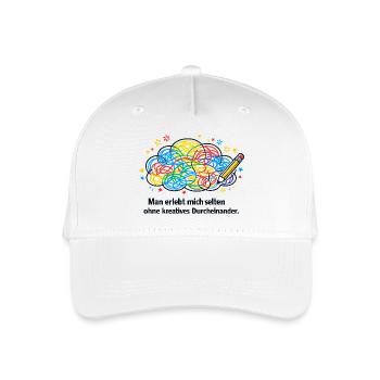 Kreatives Durcheinander Zeichnung - Kinder Bio Basecap - Weiß - Vorne