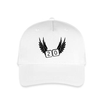 20 years - Organic Kids’ Baseball Cap - white - Front