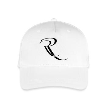 RR-Schriftzug - Kinder Bio Basecap - Weiß - Vorne