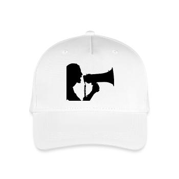 megaphone - Organic Kids’ Baseball Cap - white - Front