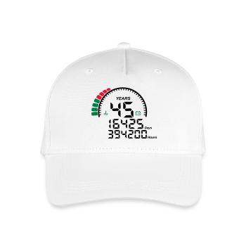 years 45 years anniversary meter - Organic Kids’ Baseball Cap - white - Front