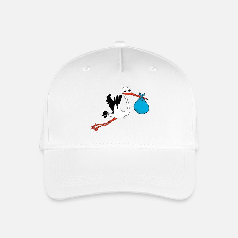 cigogne - Casquette de baseball bio Enfant - blanc