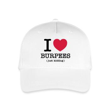 I (Heart) Burpees (Just Kidding) - Casquette de baseball bio Enfant - blanc - Devant
