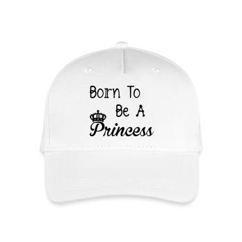 Princess - Kinder Bio Basecap - Weiß - Vorne