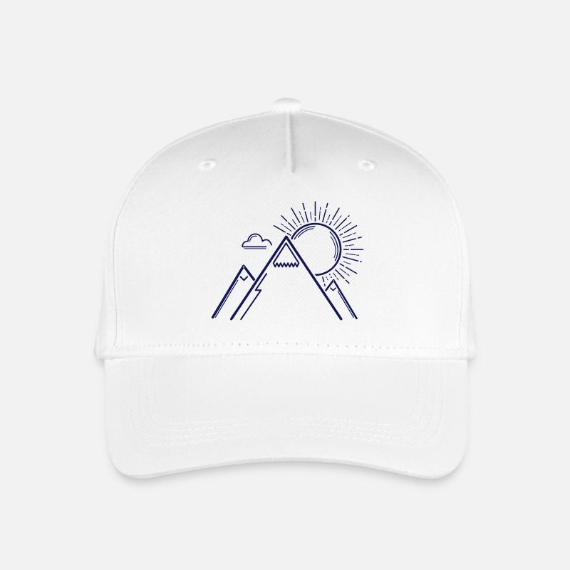 Moutain minimalist - Casquette de baseball bio Enfant - blanc