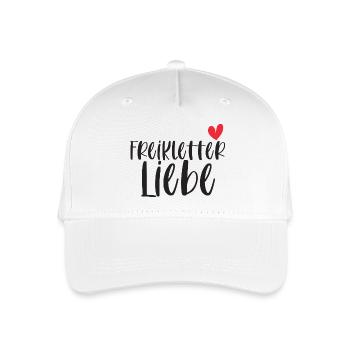 Klettern Freiklettern Liebe Berge Schweiz Geschenk - Kinder Bio Basecap - Weiß - Vorne
