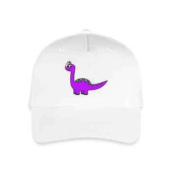 Dinosaurier - Kinder Bio Basecap - Weiß - Vorne