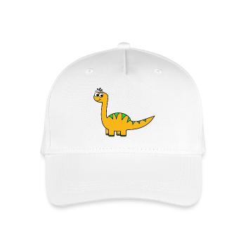 Dinosaurier - Kinder Bio Basecap - Weiß - Vorne
