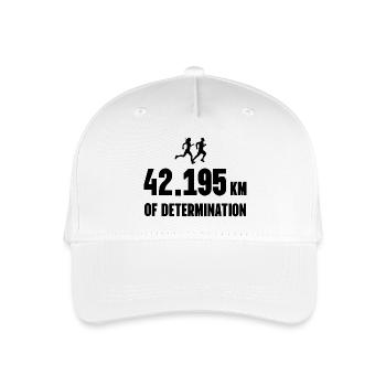 Marathon - 42,195 km de détermination - Casquette de baseball bio Enfant - blanc - Devant