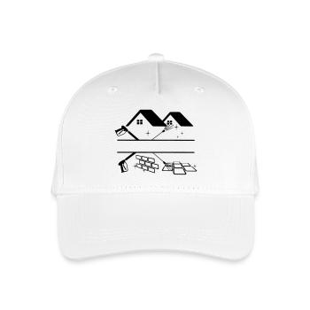 Deux pulvérisateurs haute pression nettoyage de façade avec des maisons - Casquette de baseball bio Enfant - blanc - Devant