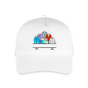Herrenbekleidungsgeschäft - Kinder Bio Basecap - Weiß - Vorne