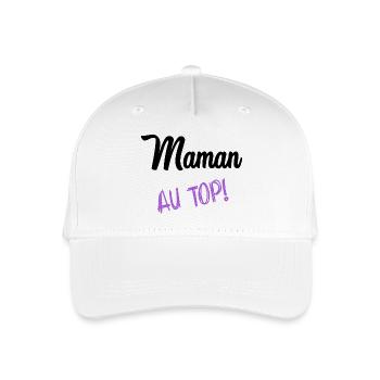 MAMAN. FÊTE DES MÈRES - Casquette de baseball bio Enfant - blanc - Devant