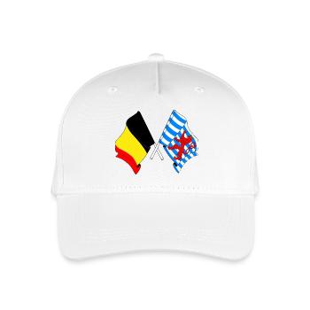 Flag of Belgium, Luxembourg - Organic Kids’ Baseball Cap - white - Front