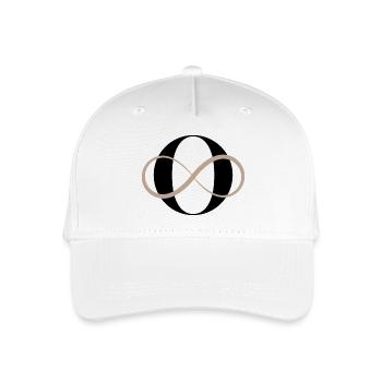Unendlicher Buchstabe O - Kinder Bio Basecap - Weiß - Vorne