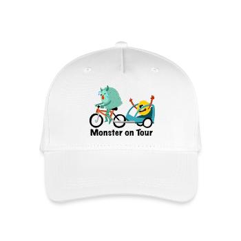 Monster on Tour - Organic Kids’ Baseball Cap - white - Front