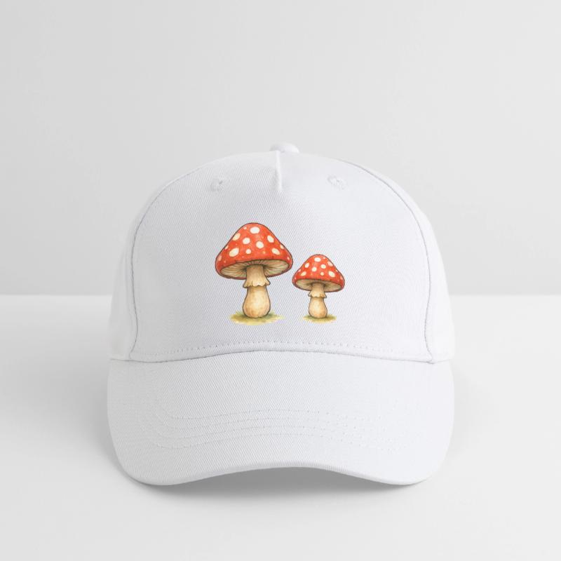 Red Toadstool Duo Organic Kids’ Baseball Cap