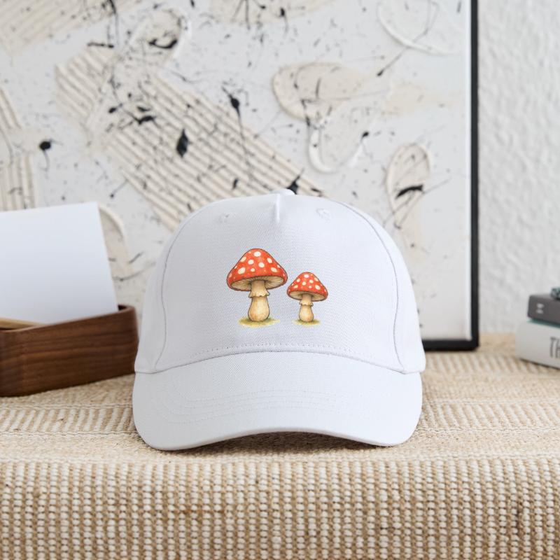 Red Toadstool Duo Organic Kids’ Baseball Cap