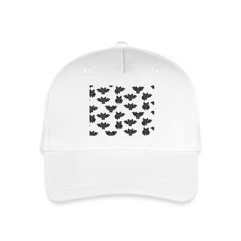 Bats - Organic Kids’ Baseball Cap - white - Front