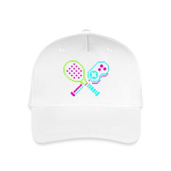 Paddles Néon Arcade Rétro - Casquette de baseball bio Enfant - blanc - Devant