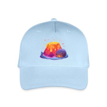 Lavahügel Kuschel Igel - Kinder Bio Basecap - Hellblau - Vorne