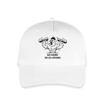 Pumps Fitness Go Hard or go Chickens - Organic Kids’ Baseball Cap - white - Front