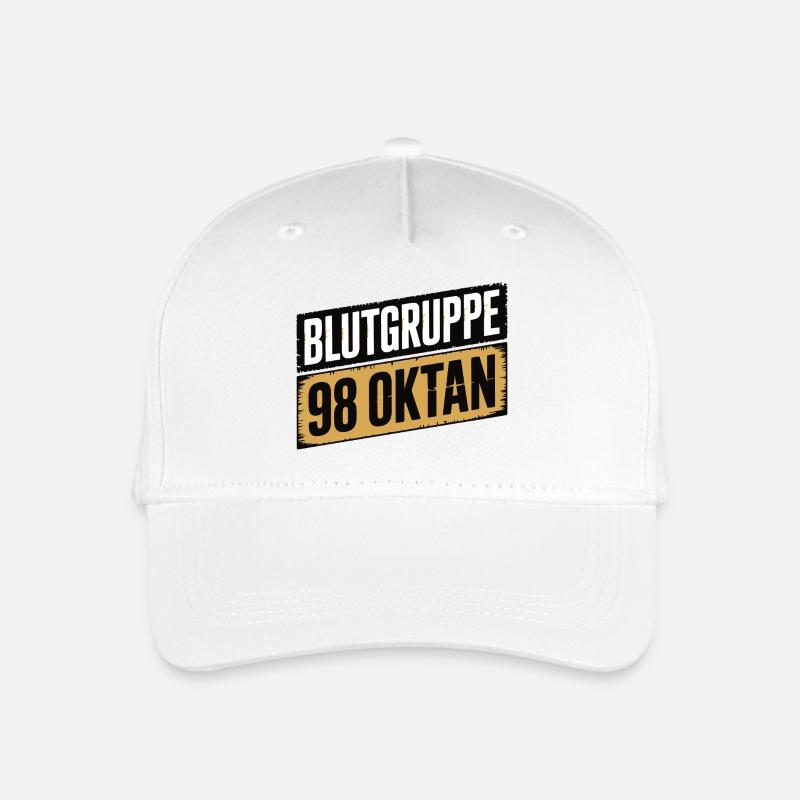 Blood Type 98 Octane - Gasoline Design - Organic Kids’ Baseball Cap - white