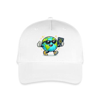 Globe Buddy Pass-Abenteuer - Kinder Bio Basecap - Weiß - Vorne
