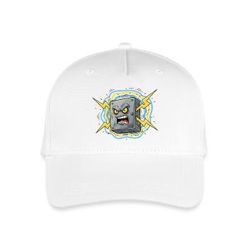 Angry Socket Lightning - Organic Kids’ Baseball Cap - white - Front