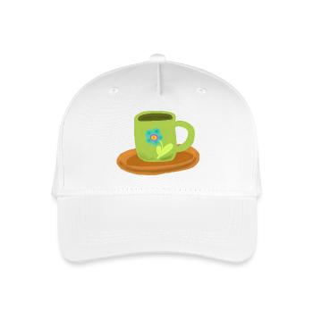 Cup Teacup Birthday Morning Grouch - Organic Kids’ Baseball Cap - white - Front