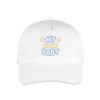 Aidan - Kinder Bio Basecap - Weiß - Vorne