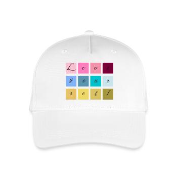 Love Yourself Lettering Pastel - Organic Kids’ Baseball Cap - white - Front