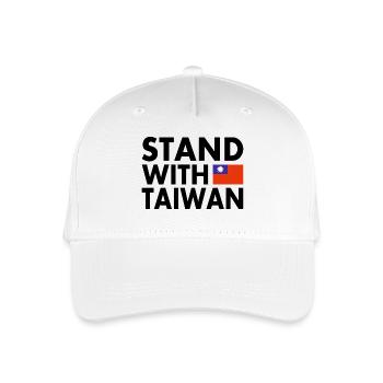 Stand with taiwan - Kinder Bio Basecap - Weiß - Vorne