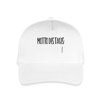 Motto of the day: ___________ - Organic Kids’ Baseball Cap - white - Front
